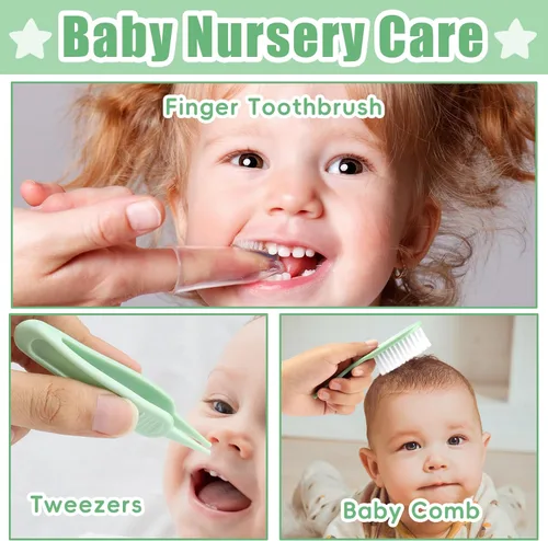 Miniatura 6 de Qunlions life Kit de aseo para bebés para niños y niñas, seguridad para recién nacidos, juego de aseo esencial para guardería, regalo para padres