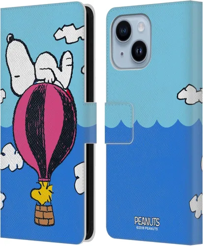 Miniatura 136 de Head Case Designs Funda de piel con licencia oficial de Peanuts Snoopy & Woodstock Balloon Halfs and Laughs para Apple iPhone 7/8/SE 2020 y 2022