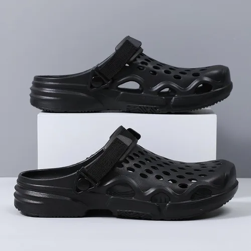 Miniatura 6 de Zuecos de verano antideslizantes para hombre, zapatos de jardín ligeros y suaves, zuecos para jardín, cocina, exteriores, playa, patio, piscina