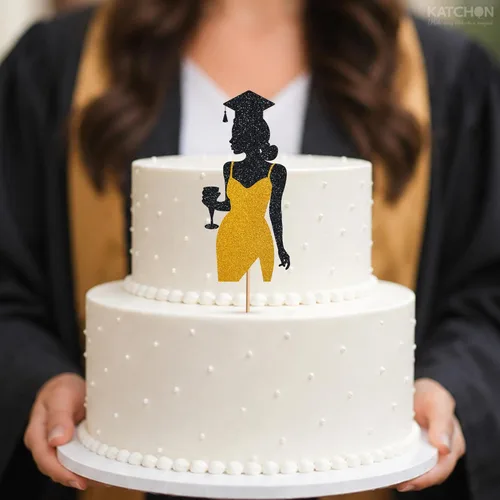 Miniatura 5 de Graduation Decorations 2026, Pack of 1, Glitter Graduation Cake Decorations, Graduation Cake Decorations 2026, Class of 2026 Cake Decorations, Grad