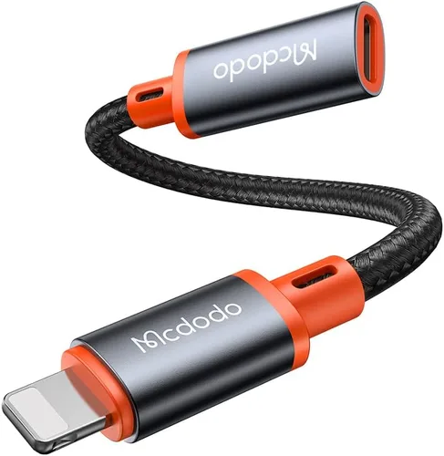 mcdodo Adaptador 4 en 1 USB-C a Lightning OTG con función de carga/audio/OTG Tipo C hembra a Lightning Macho Adaptador de cable apto para
