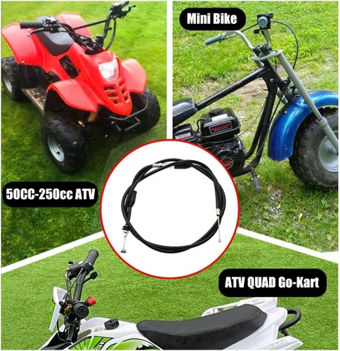 Miniatura 5 de Cable del acelerador de 7/8 pulgadas de 0.866 in para chino 50cc 70cc 90cc 110cc 125cc 250cc Coleman CT200U Kazuma TaoTao ATV Quad Go Kart