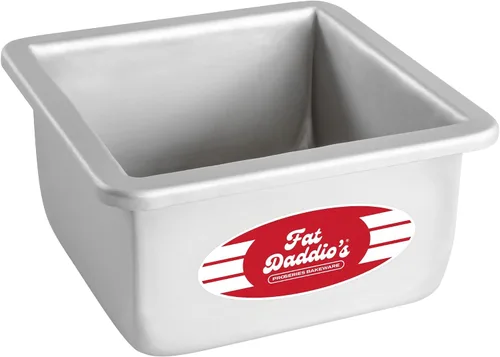 Miniatura 23 de Fat Daddio's PSQ-442 - Molde cuadrado de aluminio anodizado para tartas, 4 x 2 pulgadas