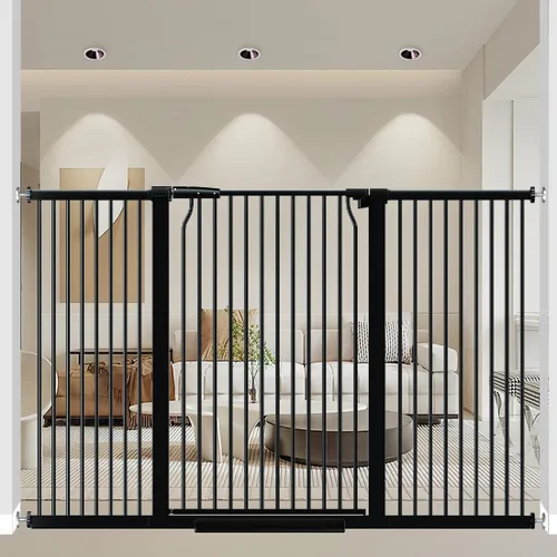Miniatura 13 de Puerta de bebé extra alta de 40.55 pulgadas para marcos de puertas, puerta para perros de 32.6 a 40.5 pulgadas de ancho para interiores, puerta alta