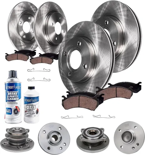 Miniatura 186 de Detroit Axle - Kit de nudillos de dirección delantera izquierda para Ford Edge Lincoln MKX 07-10, cojinete de rueda del lado del conductor, nudillo