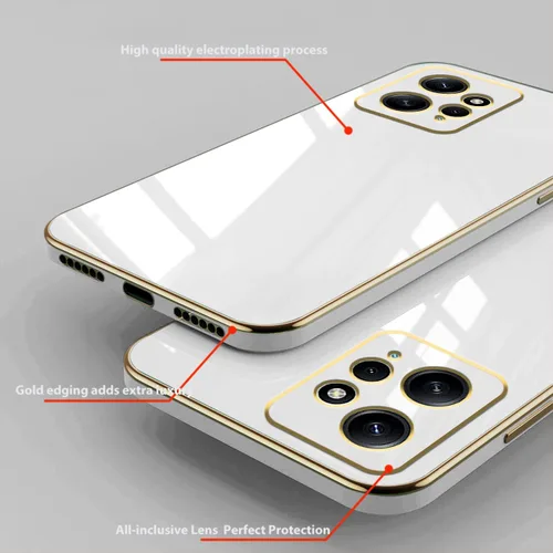 Miniatura 5 de Compatible con Redmi Note 12 4G Funda Silicona Rosa, Chapado para Xiaomi Redmi Note 12 4G Funda de teléfono a prueba de golpes Funda delgada y suave