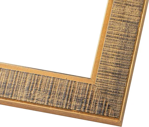 Miniatura 4 de Marco de fotos Sonoma de madera maciza envejecida de 5 x 5 pulgadas, ancho de moldeo de 1.625 pulgadas, con plexiglás acrílico UV, respaldo
