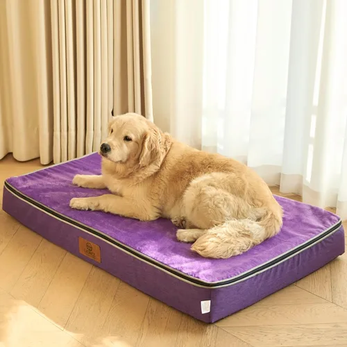 Miniatura 18 de LIORCE Cama grande para perros de espuma viscoelástica, camas ortopédicas de 4 pulgadas de grosor para perros grandes, cama impermeable para perros