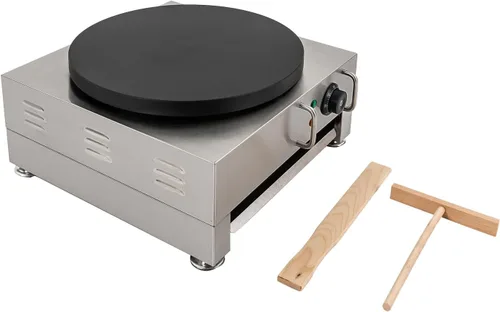 Miniatura 6 de Máquina eléctrica de crepé, máquina de panqueques de 16 pulgadas, 2200 W, antiadherente, acero inoxidable, máquina de panqueques eléctrica