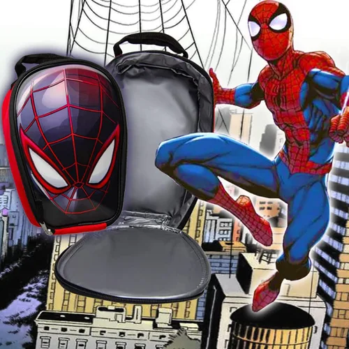 Miniatura 6 de Bioworld Marvel Spider-Man Lenticular Comic Superhero - Bolsa de almuerzo aislada de 10 pulgadas