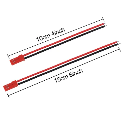 Miniatura 3 de eBoot 20 pares de conectores de enchufe de 22 AWG, 2 pines, macho y hembra, cable para tira de lámpara LED, batería de juguetes a control remoto, 4