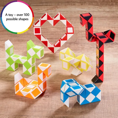 Miniatura 2 de CUBIDI® Cubo mágico de serpiente Juguete antiestrés de serpiente para niños Juguetes de viaje para niños de 4 a 8 años Gran regalo para niños