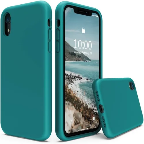 Miniatura 8 de SURPHY - Carcasa de silicona para iPhone XR, suave, a prueba de golpes, con forro de microfibra, compatible con iPhone XR (2018) de 6.1 pulgadas