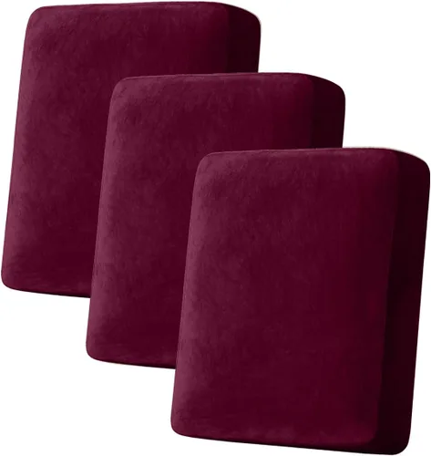 Miniatura 48 de Funda para Sofá de Terciopelo Elástico Funda de Cojín de Sofá 1 Pieza - Funda Deslizable Elástica Lavable para Asiento o Respaldo, Fundas de Asiento