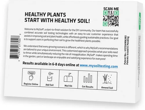 Miniatura 4 de MySoil - Kit de prueba de suelo Cultiva el mejor césped y jardín Análisis completo y preciso de nutrientes y pH con recomendaciones adaptadas a