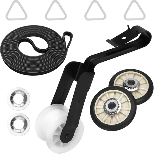 4392065 Kit de reparación de secadora con correa de secadora 341241, 349241t, 691366 - Piezas de secadora para Whirlpool Kenmore Maytag Amana,