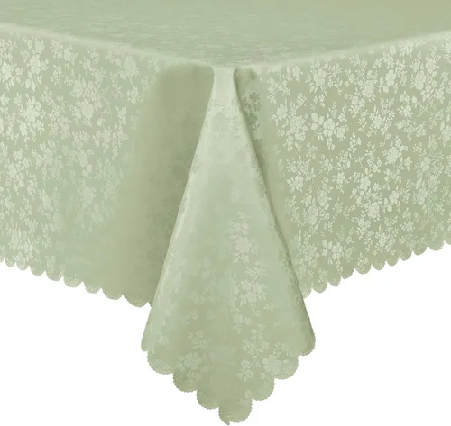 Miniatura 21 de Smiry Mantel cuadrado, mantel de vinilo resistente al agua, lavable, para cocina y comedor (azul bebé, 54 x 54 pulgadas)