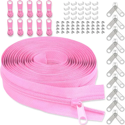 Miniatura 21 de Cinta de cremallera de nailon #5 para costura: YZSFIRM 10 yardas blancas por The Yard Cremalleras de bobina de nailon para manualidades de costura