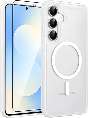 Miniatura 33 de FNTCASE Funda para iPhone 13 Pro: Fundas magnéticas translúcidas mate delgadas con protector de pantalla de vidrio templado
