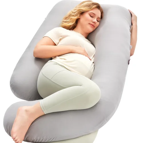 Miniatura 12 de Momcozy Pregnancy Pillows for Sleeping, U Shaped Full Body Maternity Pillow with Removable Cover - Support for Back, Legs, Belly, HIPS for Pregnant
