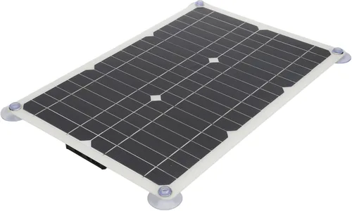 Miniatura 4 de Cargador de batería solar de 18 V 100 W, kit de carga portátil para automóvil, automóvil, motocicleta, barco, controlador USB de 16.5 x 11.0 in