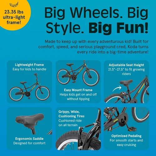 Miniatura 3 de Retrospec Koda Plus Kids Bike for Boys & Girls Ages 6-8 Years - Children's Bicycle, Adjustable Seat & Handlebars