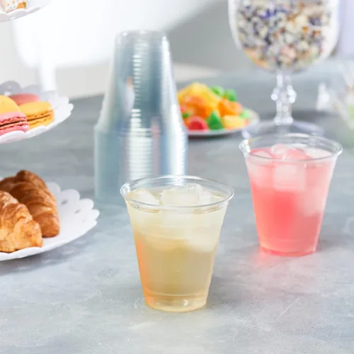 Miniatura 5 de GUSTO [355 ml - 100 unidades] Vasos de plástico transparente de PET para fiestas - Ideales para bebidas frías, batidos y fiestas