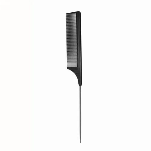 Miniatura 7 de Peine de peluquería profesional Master Barber y Salon Antiestático Resistente al Calor Peine Fuerte y Duradero, Dientes Medianos y Finos en Ámbar