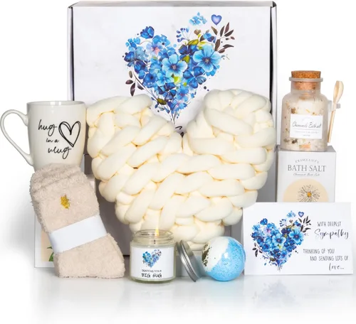 PuGez Cestas de regalo de condolencias, regalos de condolencias para el duelo – Sorry for Your Loss of Querido/Mom/Dad/Husband, Thinking of You Box,