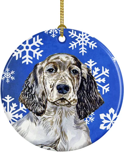 Miniatura 51 de Caroline's Treasures Cavalier Spaniel - Adorno de cerámica para colgar en el árbol de Navidad, para el hogar, Navidad, fiestas, regalo, 3 pulgadas