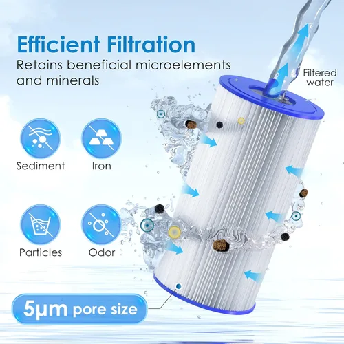 Miniatura 2 de Waterdrop FXHSC - Filtro de agua para toda la casa, repuesto para GE® FXHSC, GXWH40L, GXWH35F, American Plumber W50PEHD, W10-PR, Culligan® R50-BBSA