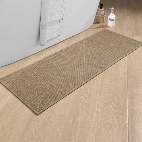 Miniatura 87 de chakme Alfombras de Baño 24x17, Alfombra de Baño Ultra Delgada Antideslizante Pequeña de Secado Rápido Absorbente para Piso de Baño