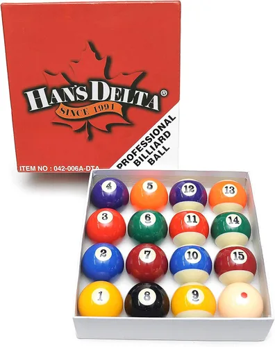 Miniatura 2 de Juego de bolas de billar para mesa de billar, tamaño reglamentario de 2-1/4 pulgadas, juego completo de 16 bolas de billar Estándar
