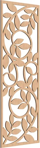 Miniatura 165 de 9 3/8"W x 24 3/8"H x 1/4"T Utica Decorativo Fretwork Madera Paneles de Pared, Abedul