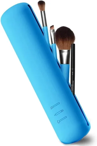 Miniatura 4 de soporte de cepillo de maquillaje de silicona 1 pieza beige