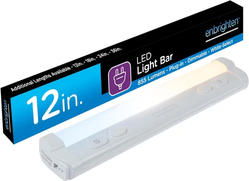 Miniatura 8 de Enbrighten Control remoto de sincronización de un solo toque, interruptor de luz adicional para luces debajo del gabinete, control remoto