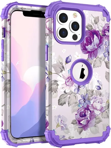 Miniatura 23 de Hocase Funda para iPhone SE 2022/2020, resistente a prueba de golpes, de plástico duro+goma de silicona, funda protectora híbrida para iPhone SE