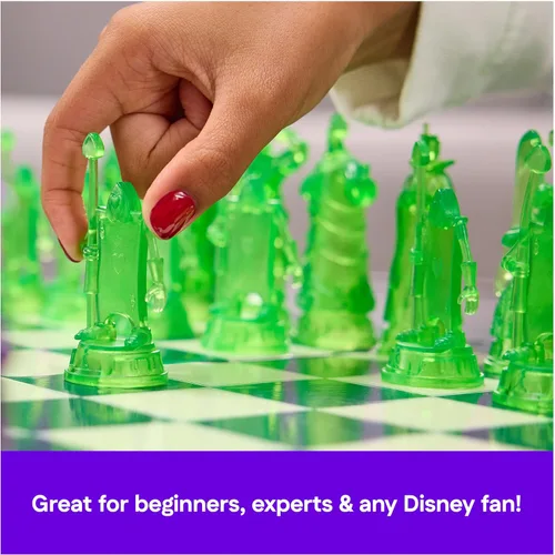 Miniatura 5 de Spin Master Games, Juego de ajedrez de villanos de Disney para adultos y niños, juega como personajes clásicos de Disney, Úrsula, Jafar, Hades