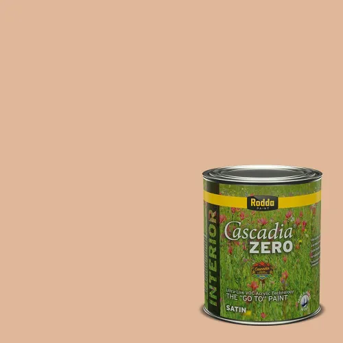 Miniatura 86 de Rodda Paint CASCADIA ZERO - Pintura plana e imprimación para interiores en uno, cuarto de galón, piel bronceada
