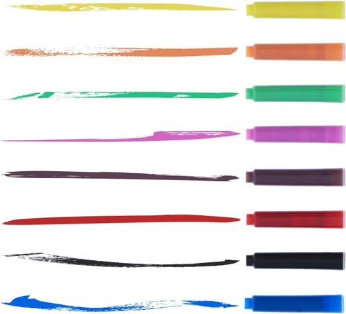Miniatura 3 de U.S. Art Supply Juego de 35 bolígrafos de caligrafía de escritura con bloc de papel de práctica caligráfica de 9 x 12 pulgadas, 2 paquetes y 2