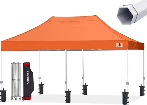 Miniatura 26 de ABCCANOPY Tienda de campaña con toldo emergente comercial 10x10 Serie Premium, Beige
