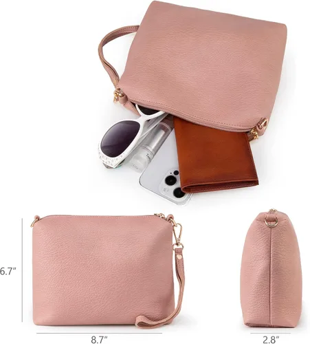 Miniatura 6 de Montana West Hobo Bags - Bolso para mujer, ultra suave, plegable, con monedero