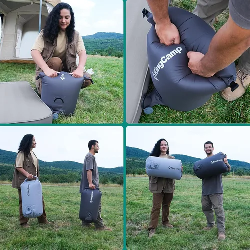 Miniatura 6 de KingCamp Bolsa de bomba de aire, bolsa de compresión enrollable ultraligera, multiusos, impermeable, para exteriores, bolsa de almacenamiento
