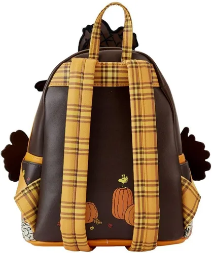Miniatura 4 de Loungefly Mini mochila de espantapájaros Snoopy Peanuts, Marrón, Mini mochila