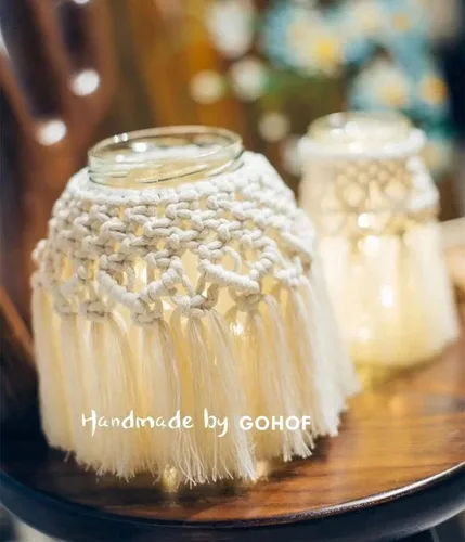 Miniatura 6 de Cuerda de macramé de algodón de 3 mm, 328 yardas, suministros de macramé de color natural, cuerda de algodón suave para colgar plantas, colgador