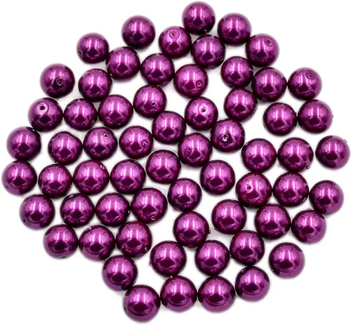 Miniatura 20 de AD Beads 200 cuentas redondas lisas de cristal rojo burdeos de 0.118 pulgadas para collares, pulseras, aretes, joyería, manualidades, diseño