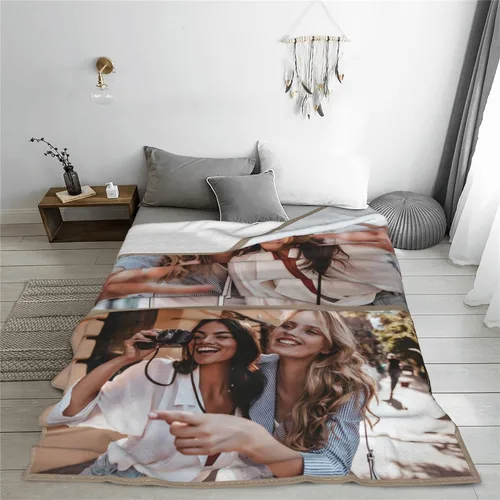 Miniatura 3 de Abybela Mantas personalizadas con fotos, mantas personalizadas para adultos con mis propias fotos, manta personalizada regalos para familia, mejores
