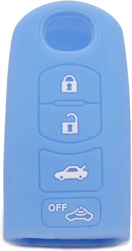 Miniatura 10 de Funda para llave de coche para Mazda 3/6 MX-5 CX-3 CX-5 CX-7 CX-9 Scion IA 2016/2017, cubierta de llave de silicona de 4 botones Amarillo