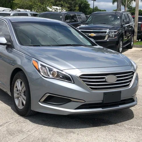 Miniatura 3 de CHEDA Parrilla delantera, compatible con Hyundai Sonata 2015 2016, montaje de rejilla superior con moldura cromada