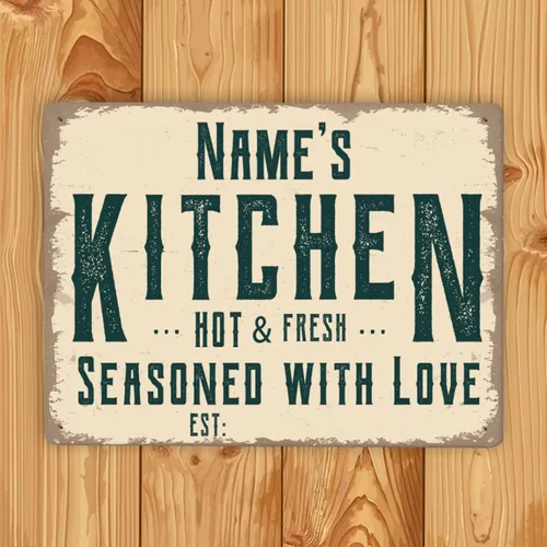 Miniatura 2 de Letreros de cocina personalizados personalizados para cocina, decoración de pared, letreros de metal para restaurante de mostrador, bar en casa